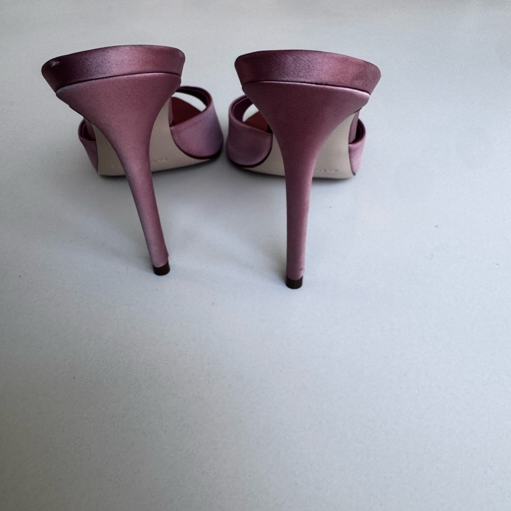 Black Suede Studio Dusty Rose/Pink Mules 8.5 - Picture 4 of 7